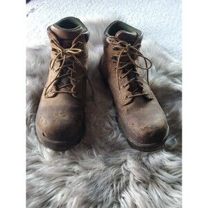 Red Wing 11.5 Brown Safety Toe Men’s Work Boots Shoes Stock #2240